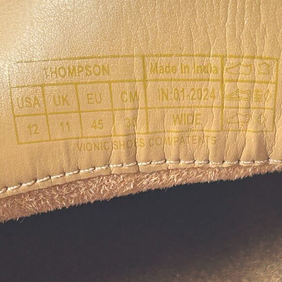 Vionic Thompson Slip-on Penny Loafers Casual Comfort Shoe Navy Men's 12 Wide - Picture 9 of 9